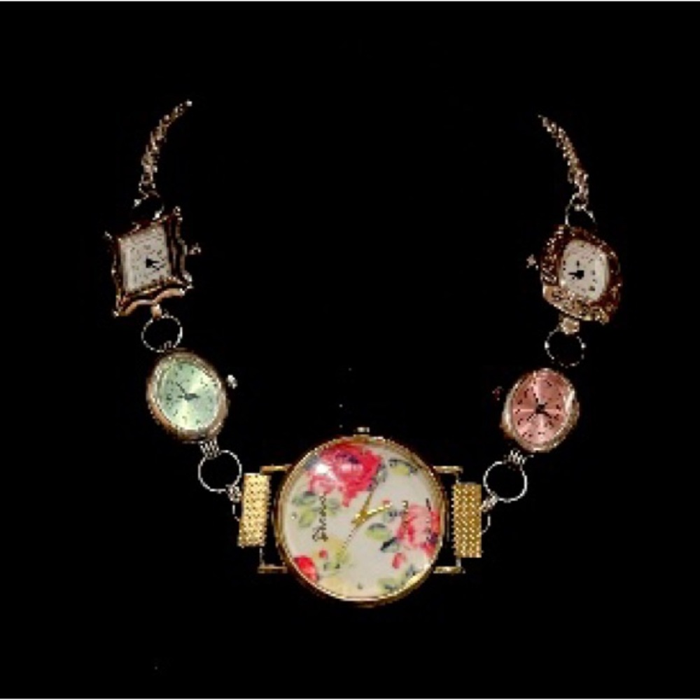 Handmade, watch, choker necklace